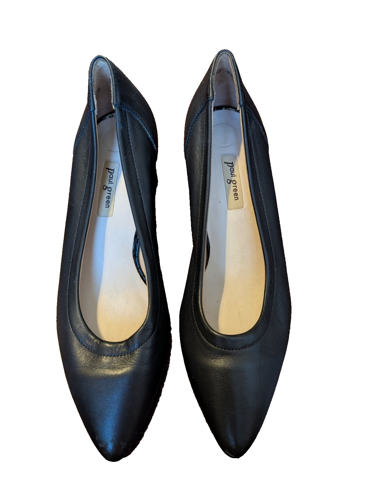 Paul Green Austria Kami Black Leather Block Heel Pumps Shoes US 5 UK 3 EU 35 Paul Green Austria Kami Black Leather Block Heel Pumps Shoes US 5 UK 3 EU 35