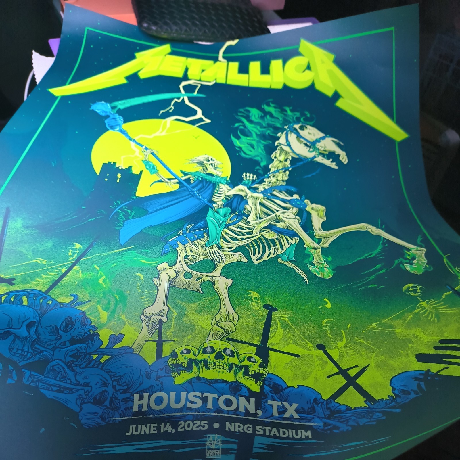 Metallica Limited Edition Concert Poster /300 Houston TX June 14 2025