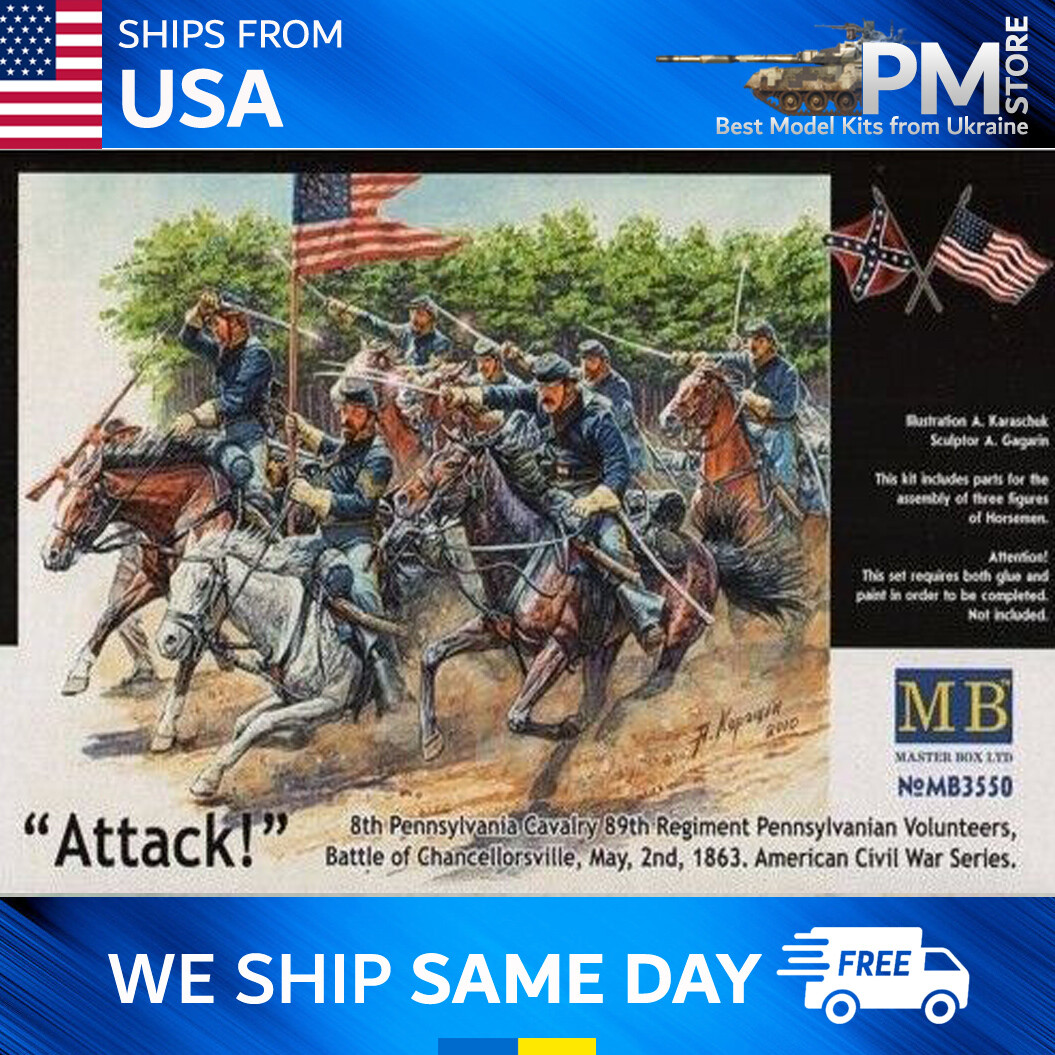 Master Box 3550 8th Pennsylvania Cavalry Battle of Chancellorsville scale 1/35