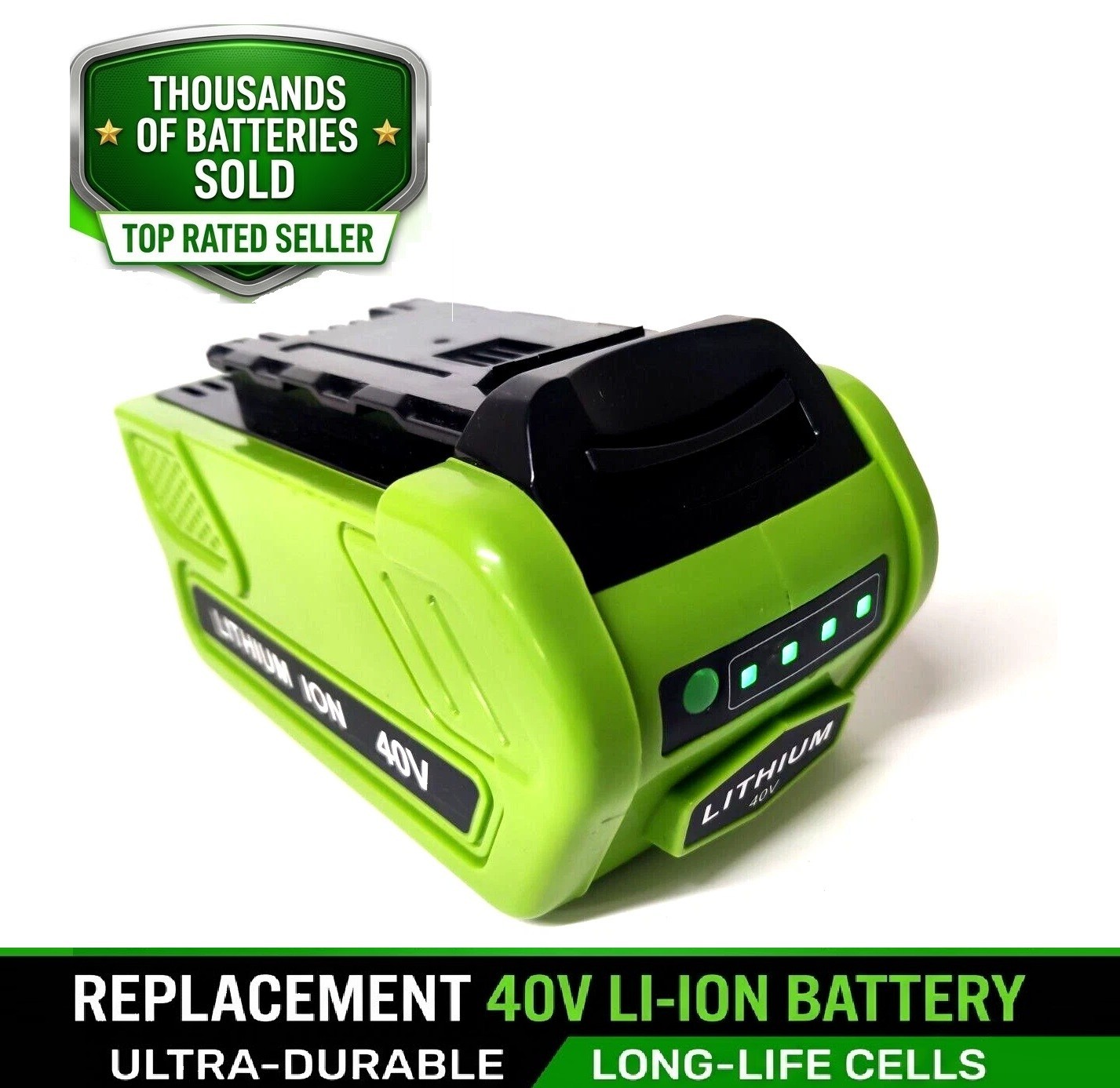 40V 6.0Ah For Greenworks G-MAX Li-ion Battery 29472 29462 29252 20202