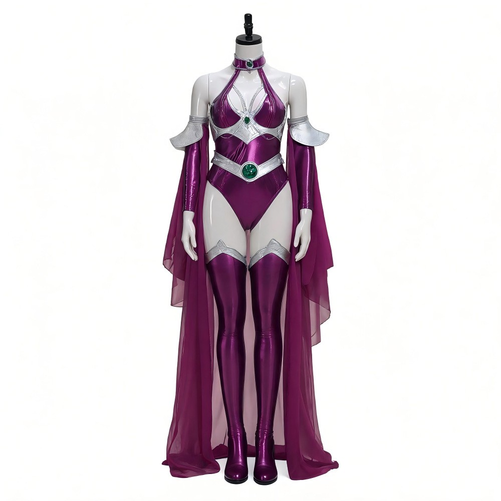 Cosplay Teen Titans Starfire Sexy Jumpsuits Superhero Koriandr Costumes Suits