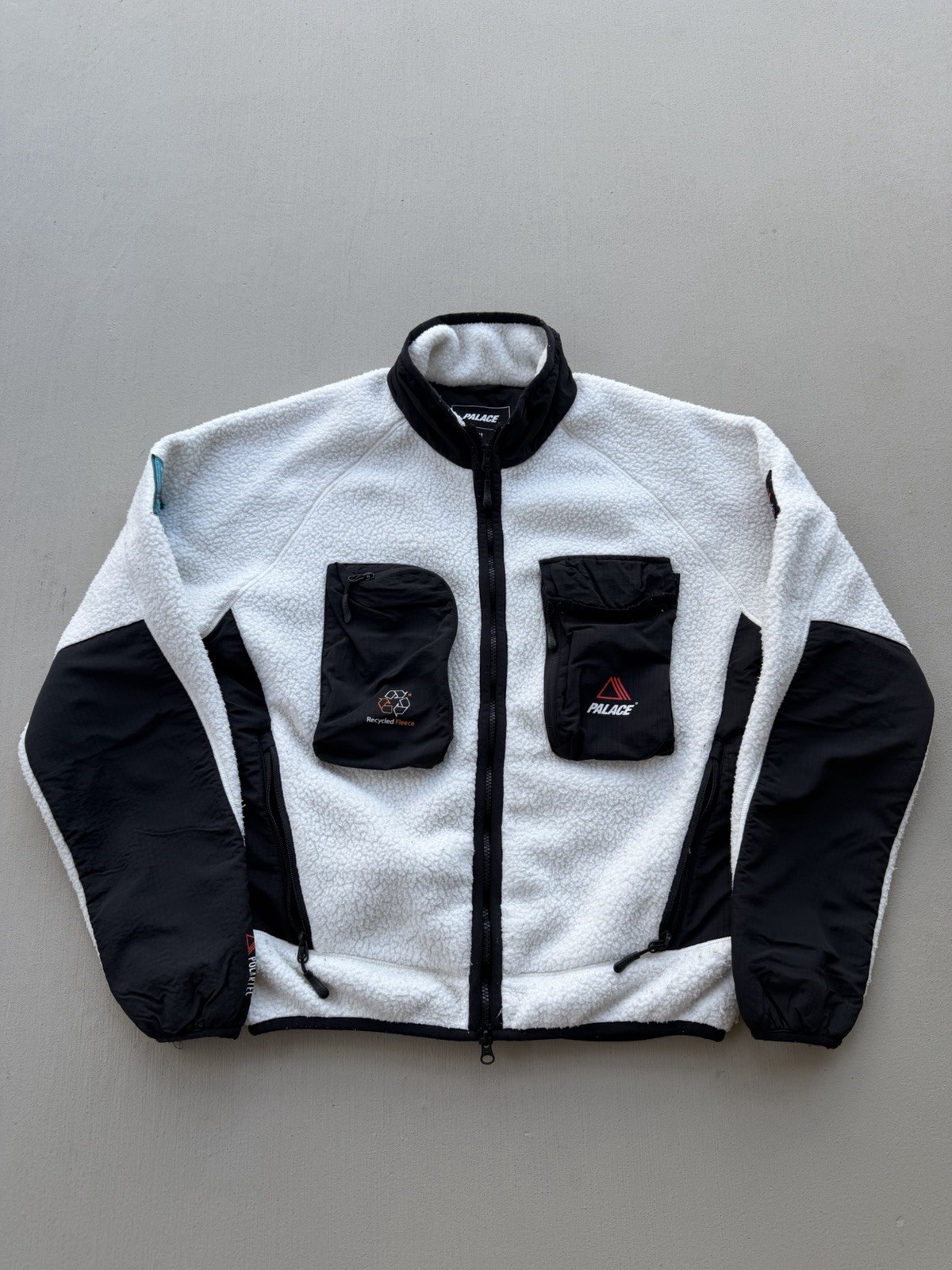PALACE Skateboards Polar Tec Full Zip Fleece Sweatshirt Size Medium