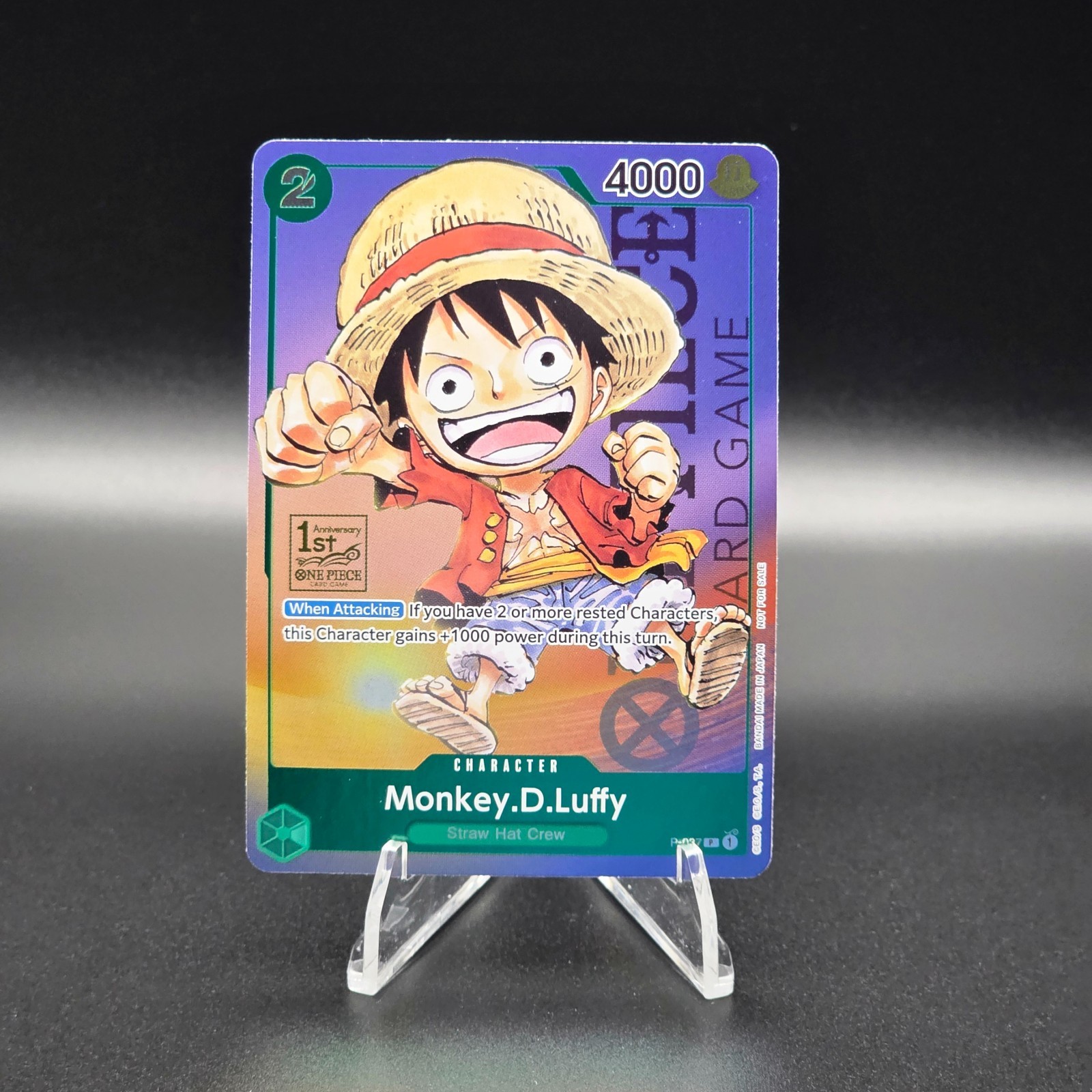 Monkey.D.Luffy (037) (1st Anniversary Tournament) FOIL - One Piece Promo