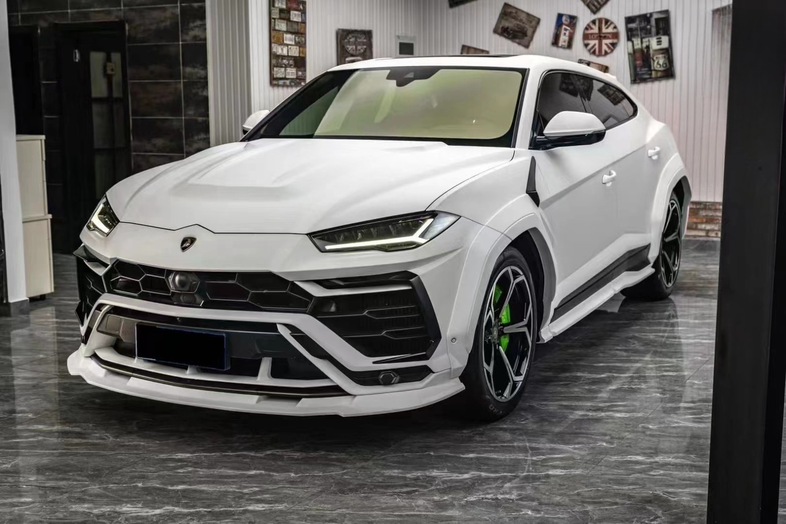 PD Wide Body Kit Real Dry Carbon Fiber Front Bumper Lips Fits Lamborghini URUS
