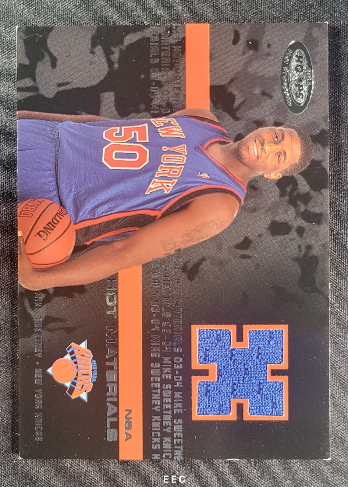 2003 FLEER SKYBOX INT\'L HOOPS HOT PROSPECTS HOT MATERIALS HMMS MIKE SWEETNEY SP