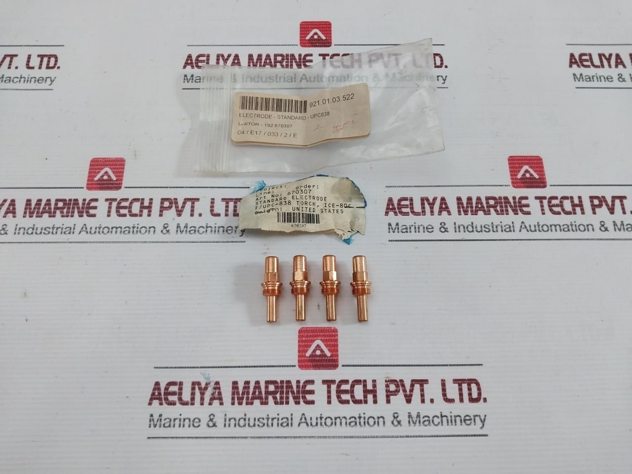 Lot Of 4X UNITOR 192 670307 Extended Electrodes