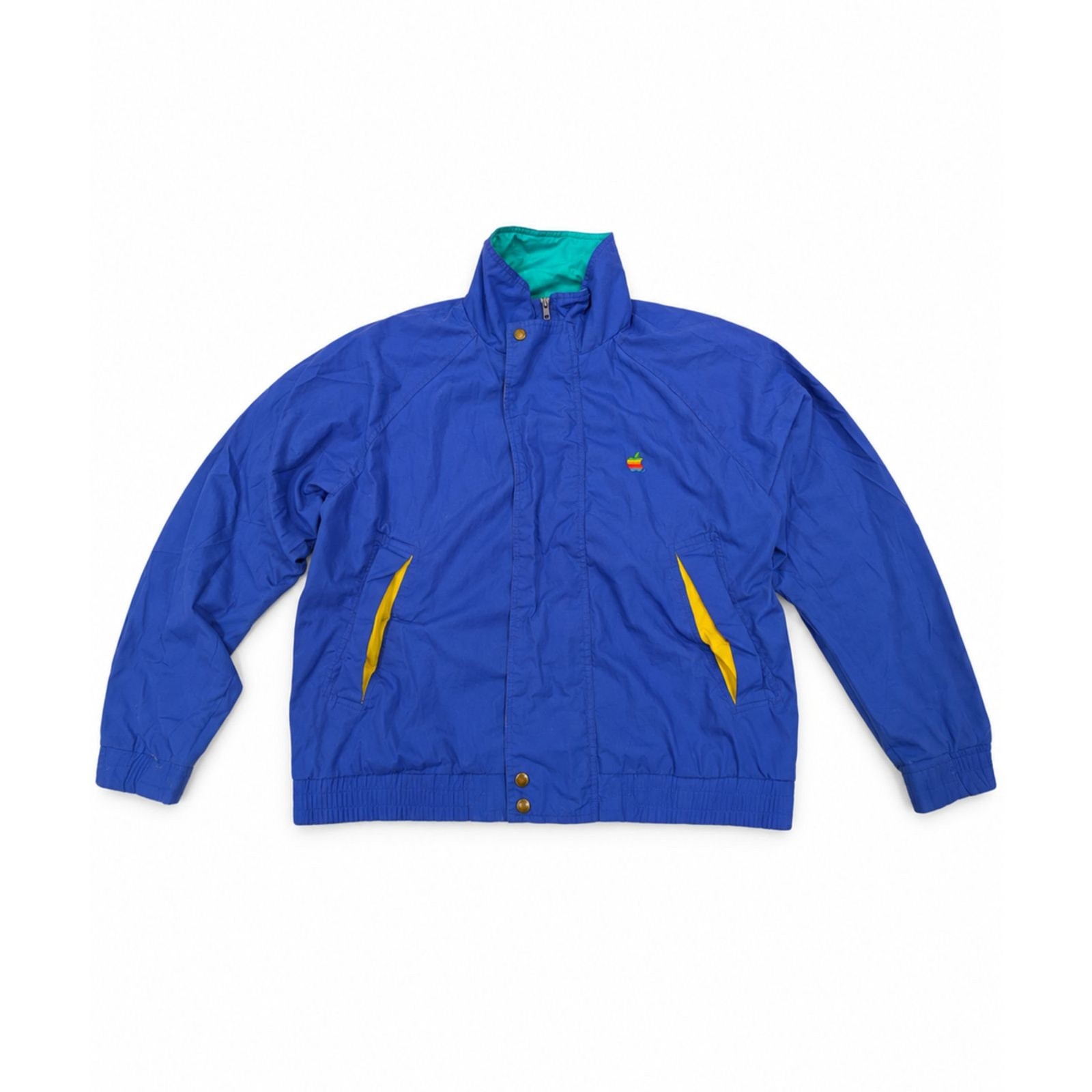 RARE VINTAGE 80\'S APPLE MACINTOSH WINDBREAKER JACKET - SIZE L - CONDITION 8/10