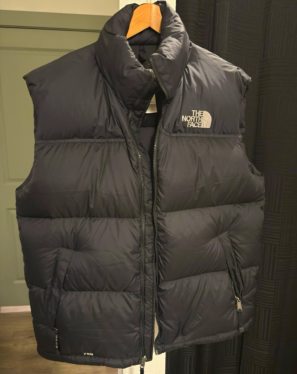 Vintage 2006 The North Face 700 Fill Goose Down Nuptse Puffer Vest Black XL