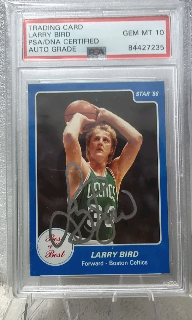 1983 Star Best of the Best - Larry Bird #3 GEM MINT 10 PSA/DNA CERT AUTO GRADE 1983 Star Best of the Best - Larry Bird #3 GEM MINT 10 PSA/DNA CERT AUTO GRADE