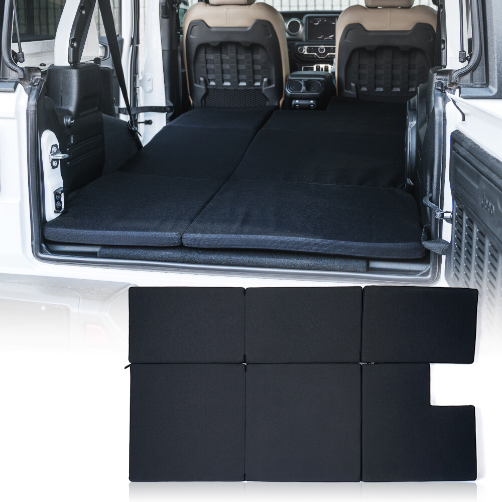 Xprite Black NitePad Portable Sleeping Pad Cushion for 18-26 Jeep Wrangler JL