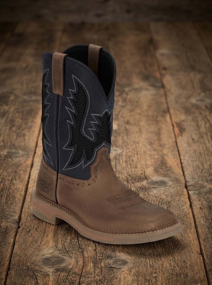 Justin Men's Bolt Square Toe Western Work Boots 4114 Justin Men's Bolt Square Toe Western Work Boots 4114
