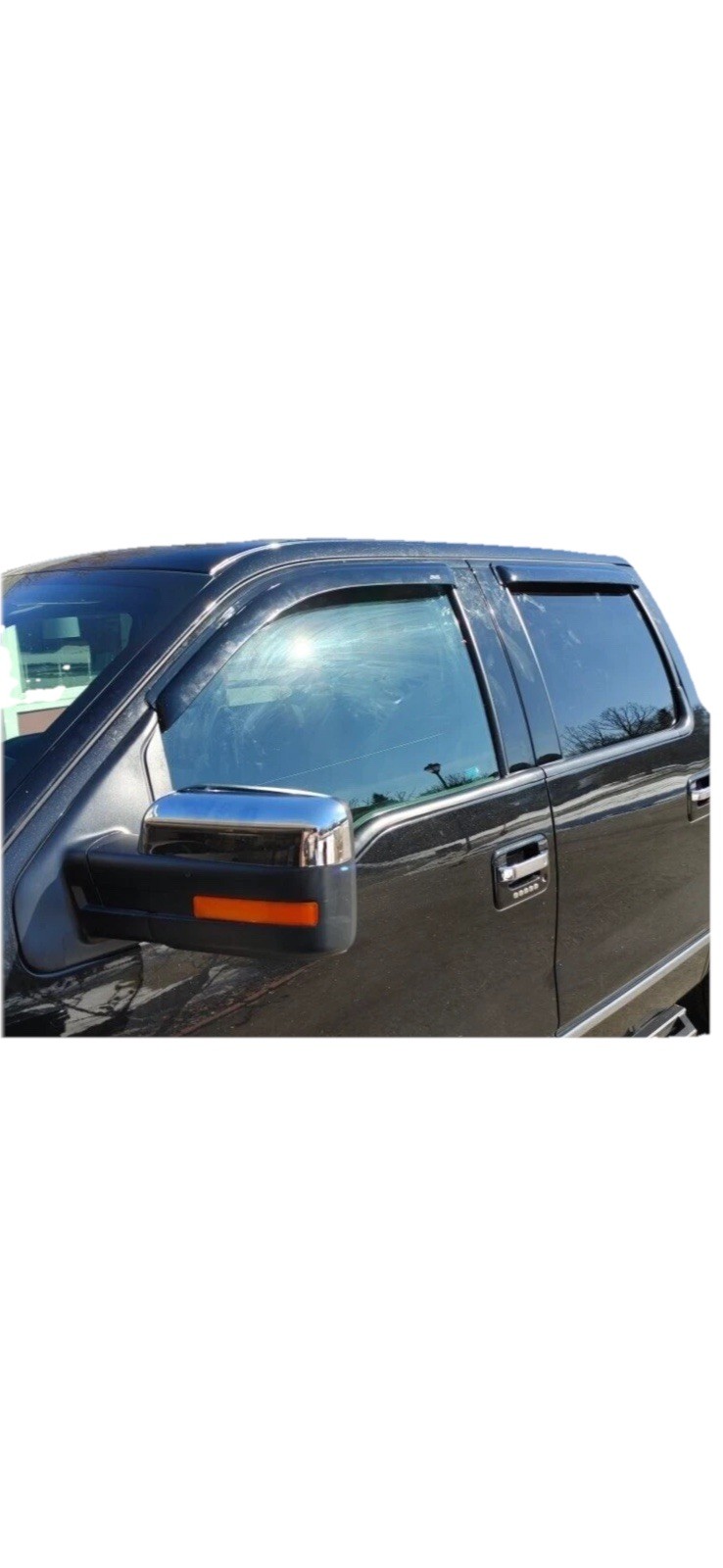 AVS Smoke Rain Guards Vent Visors Shade for 2009-2014 Ford F150 Crew Cab AVS Smoke Rain Guards Vent Visors Shade for 2009-2014 Ford F150 Crew Cab