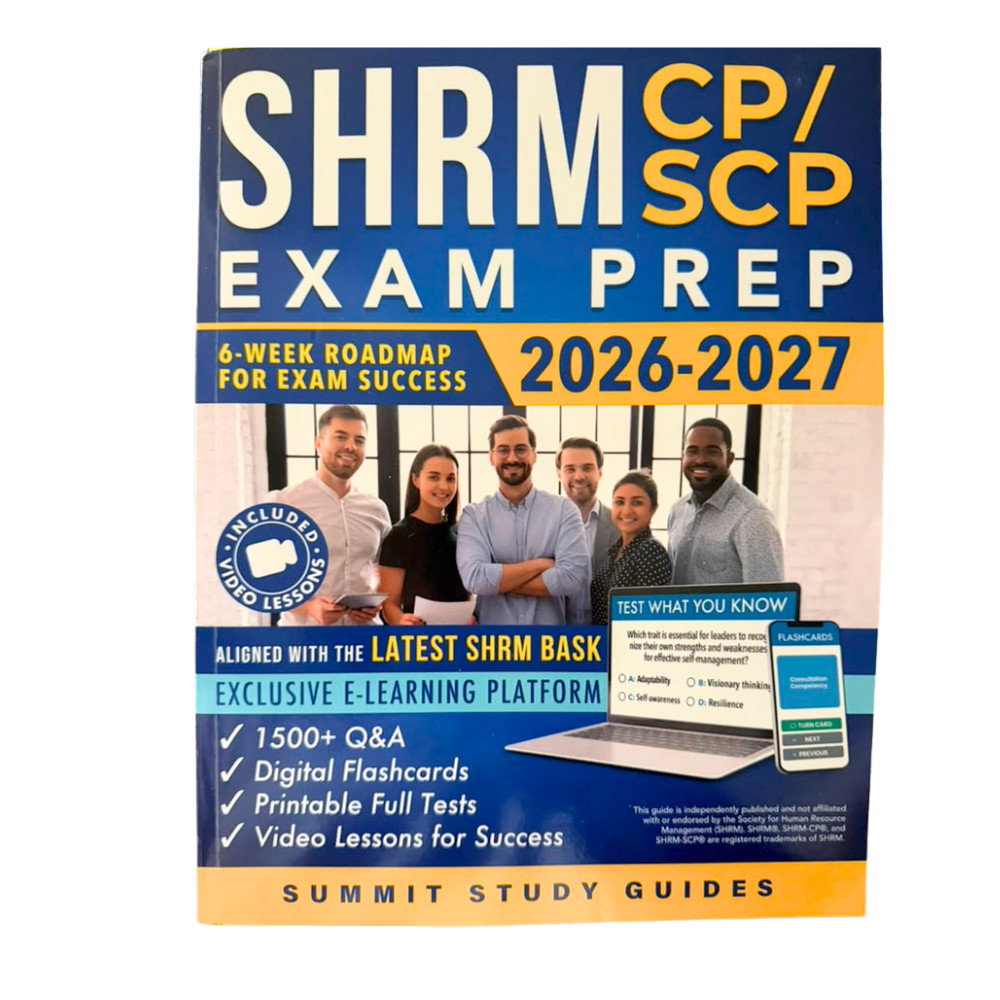 SHRM CP/SCP Exam Prep 2026-2027 Summit Study Guides 6-Week Roadmap Book
