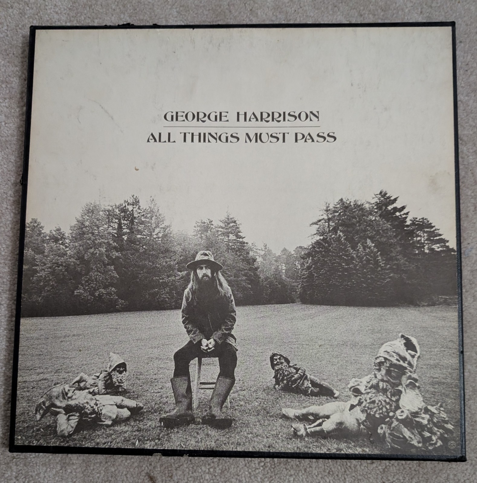 GEORGE HARRISON ALL THINGS MUST PASS Vinyl 3 Lp 1st Press w/ poster/ Inserts EX
