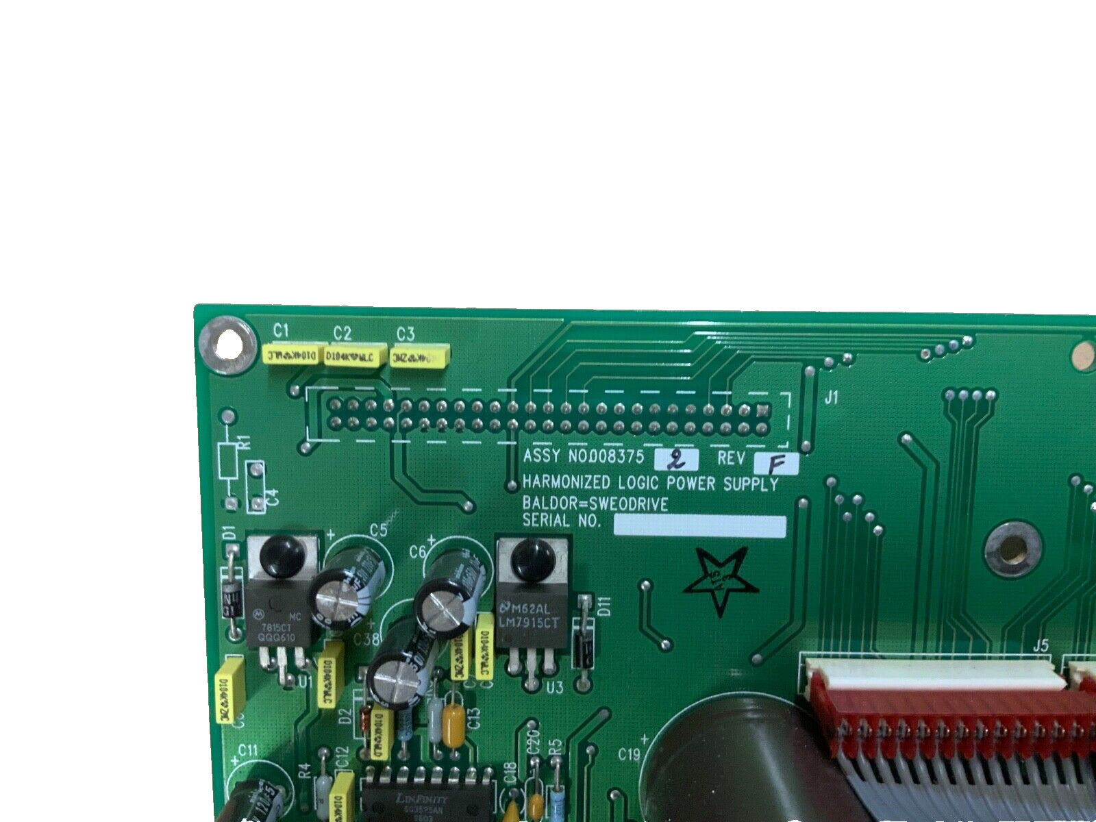 Baldor 0083752 Harmonized LOGIC POWER SUPPLY BOARD for 100 HP BALDOR VFD