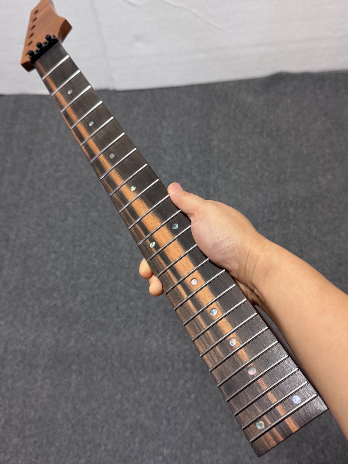 AAAA 24fret Roast flame maple Ibanez electric guitar neck part Ebony fretboard