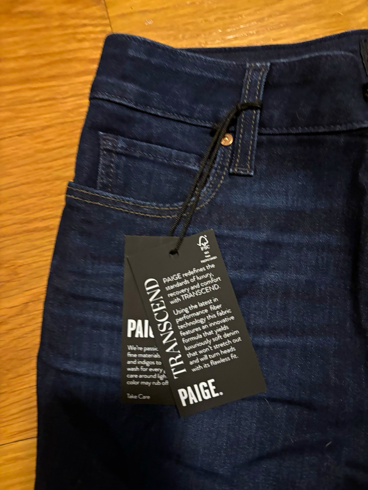 PAIGE Women’s Transcend Dark Wash Blue Denim Stretch Slim Straight Jeans 26 PAIGE Women’s Transcend Dark Wash Blue Denim Stretch Slim Straight Jeans 26