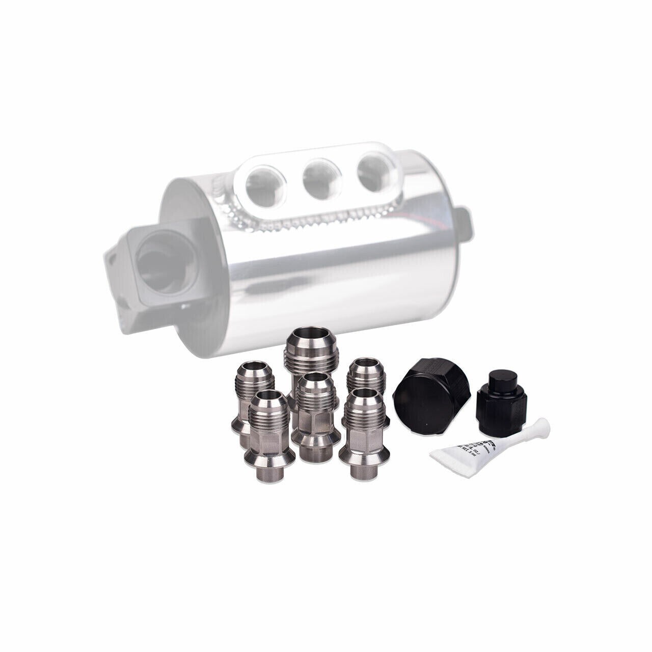 IAG Stainless Steel AN Breather Fitting Set for 2004-21 Subaru STI, 05-14 WRX, 0 IAG Stainless Steel AN Breather Fitting Set for 2004-21 Subaru STI, 05-14 WRX, 0