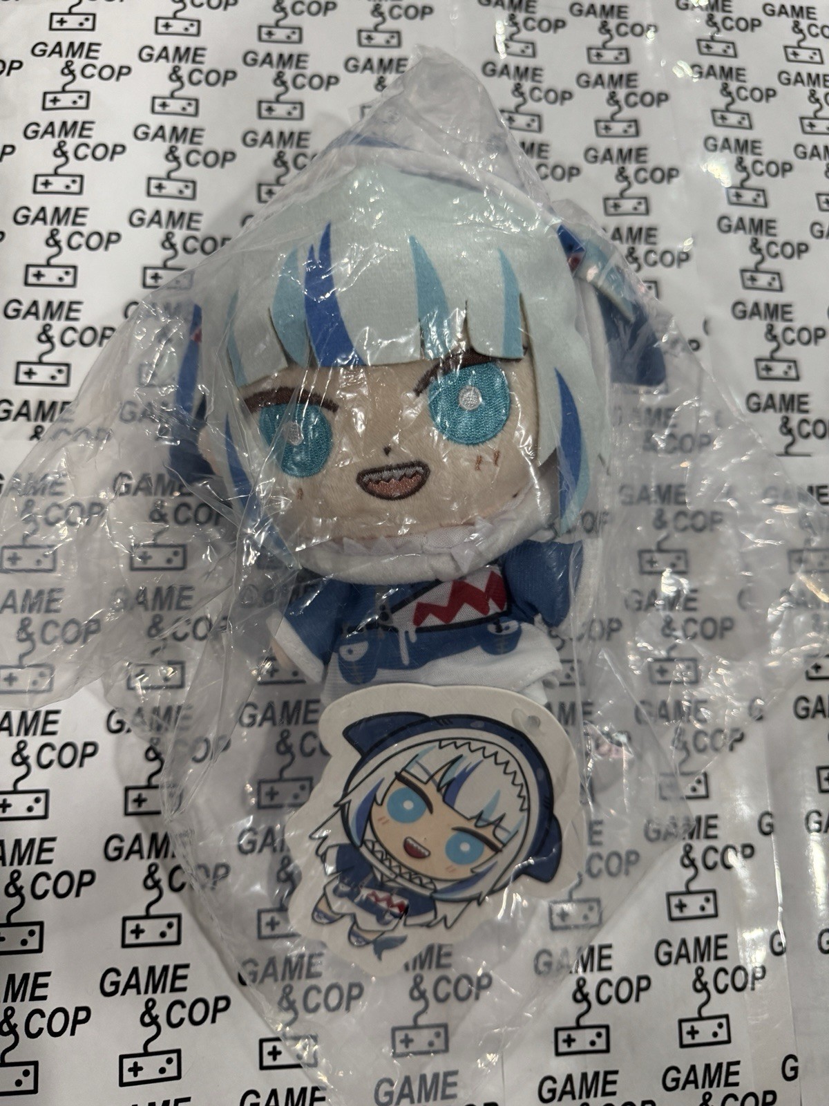 Omocat Gawr Gura Official Plush NEW SEALED WITH TAGS