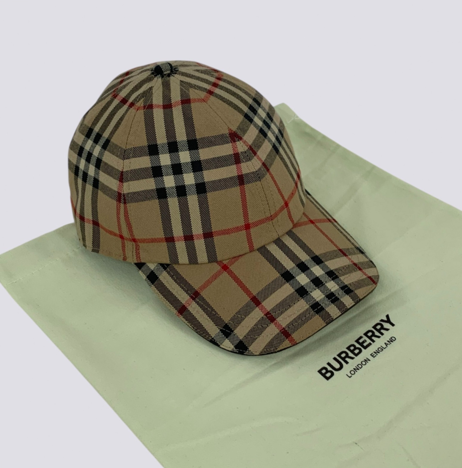 Burberry London Nova Check Pattern Baseball Trucker Cap Hat Head Beige Size M Burberry London Nova Check Pattern Baseball Trucker Cap Hat Head Beige Size M