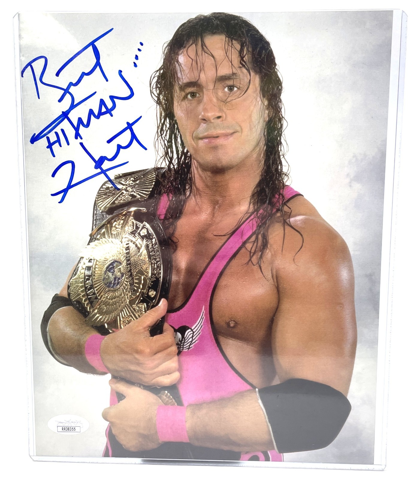 Bret Hitman Hart Autographed Signed 8x10 Promo Photo JSA Certified Bret Hitman Hart Autographed Signed 8x10 Promo Photo JSA Certified