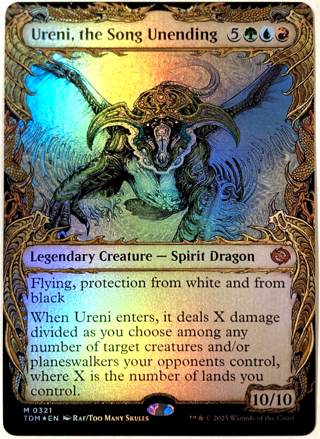 MTG Ureni, the Song Unending (Showcase Foil) Tarkir: Dragonstorm 321 NM