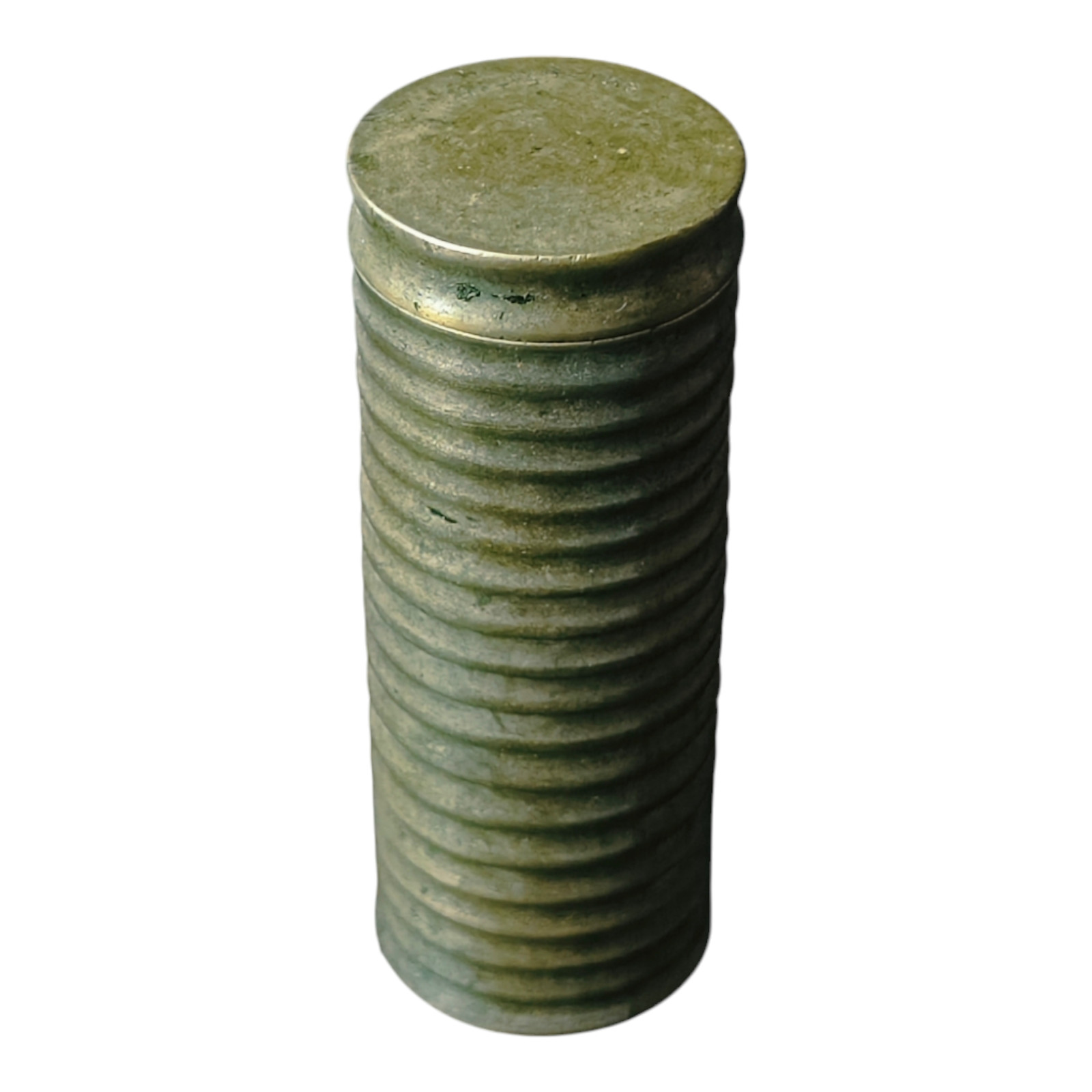 1850\'s Rare Vintage Antique Miniature Bronze Unique Shape Coin Box , Collectible