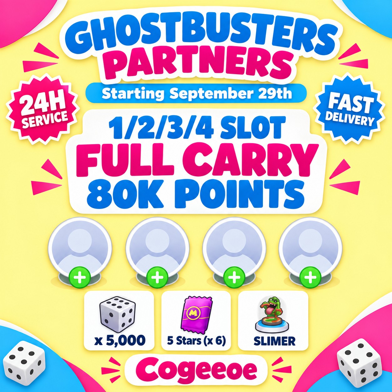 🔥MONO-POLY_GO Partner Event Slot Available⚡️FULL CARRY 80K Points⚡️24/7