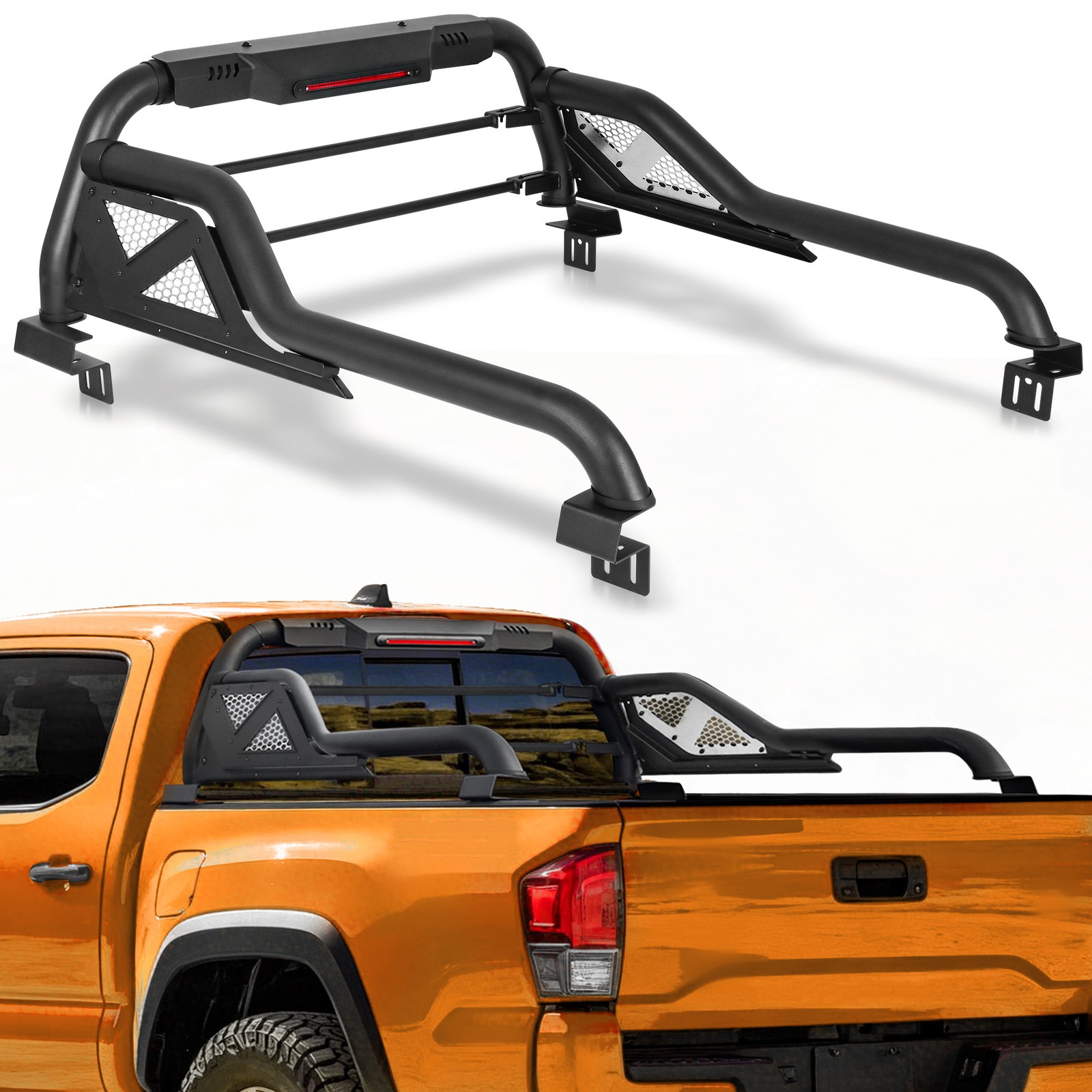 Adjustable Sport Roll Bar Chase Rack For Colorado Dakota Gladiator Tacoma 52-57
