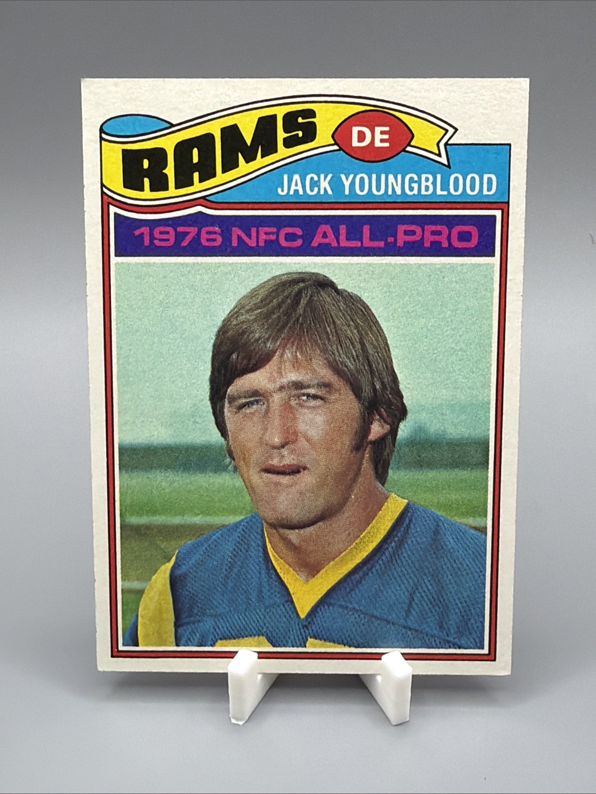 Jack Youngblood - 1977 Topps #80 - All-Pro - Los Angeles Rams