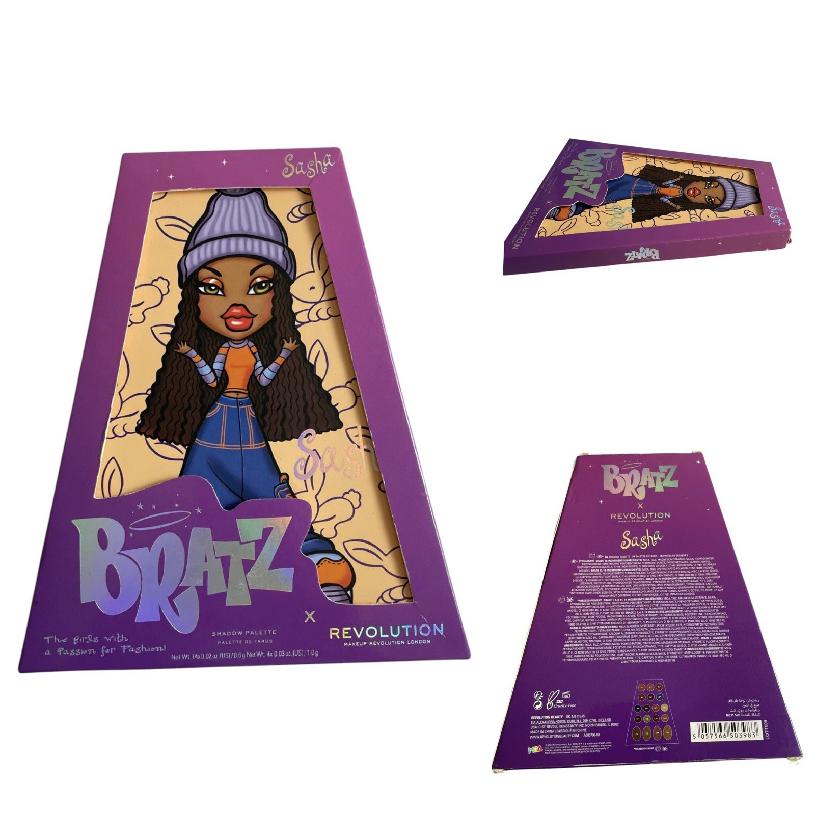 Bratz x Makeup Revolution Sasha Eyeshadow Palette New in Box