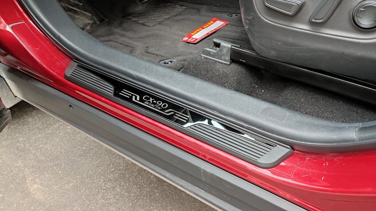For Mazda CX-90 Car Accessories Door Sill Protector Scuff Guard Plate Strip 2026
