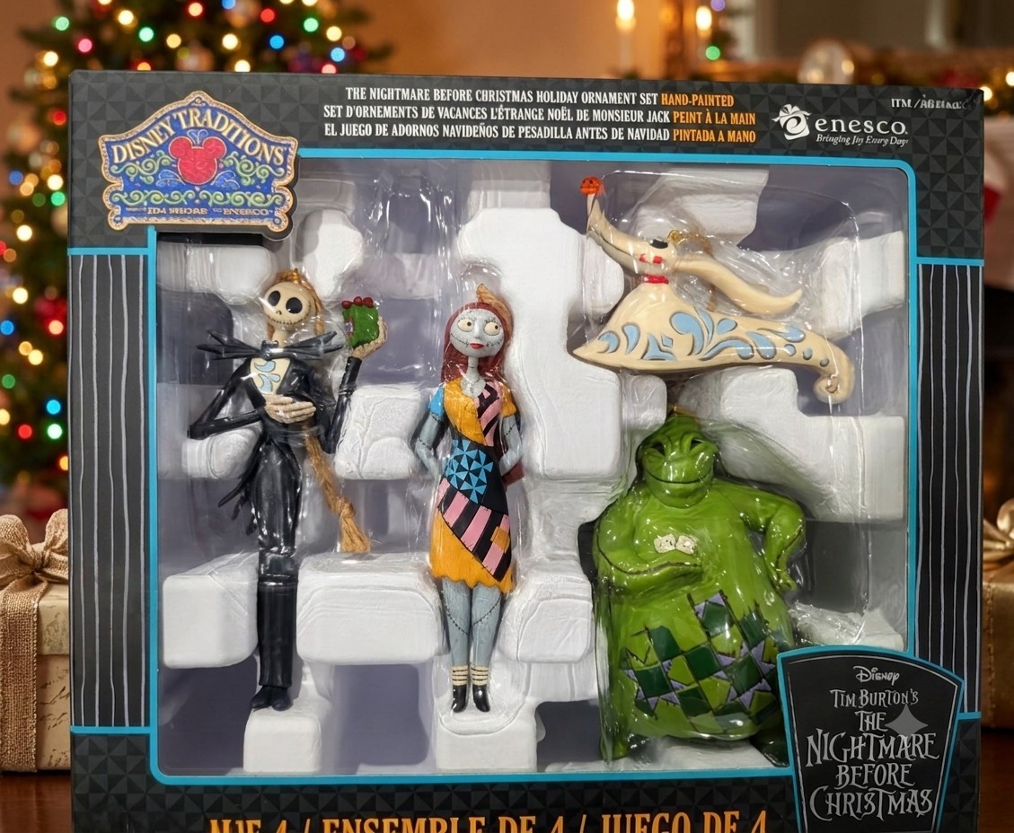 Jim Shore Nightmare Before Christmas Ornament Set Jack Sally Zero Oogie Boogie Jim Shore Nightmare Before Christmas Ornament Set Jack Sally Zero Oogie Boogie