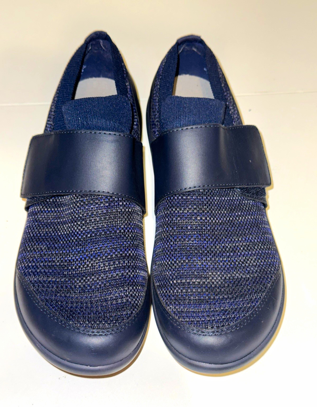 Alegria by PG Lite Depcee Blue Knit Mary Jane Hook & Loop Comfort 9 M