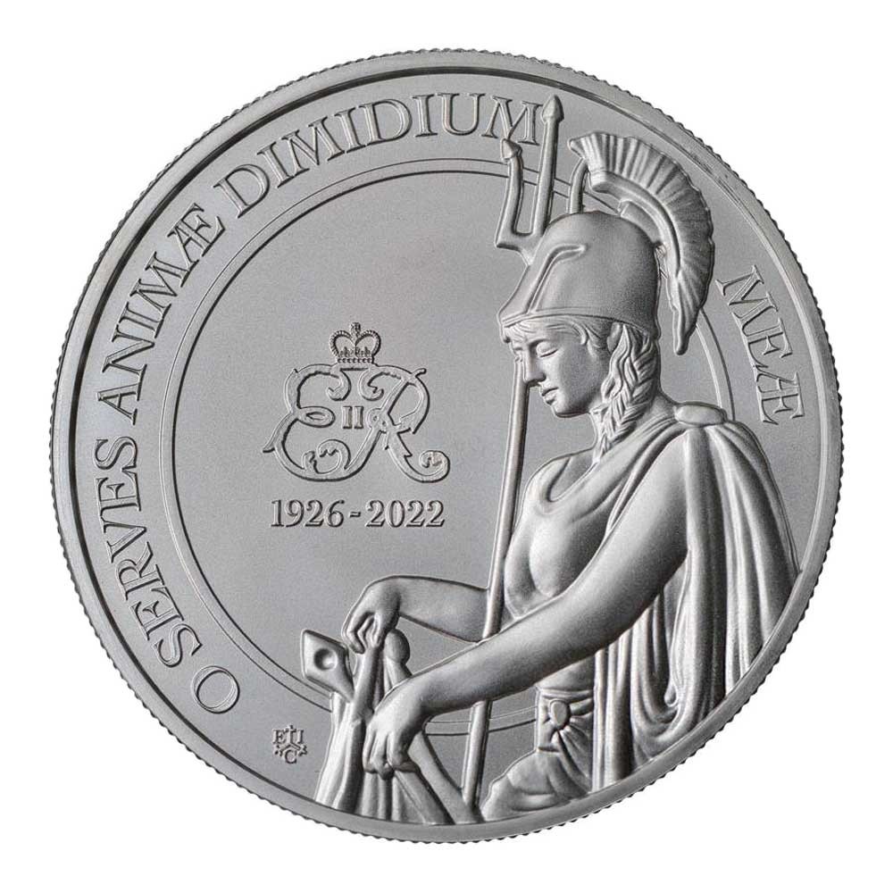 2023 U.K. 1 Pound St. Helena Queen Elizabeth II Memorial Brilliant Uncirculated