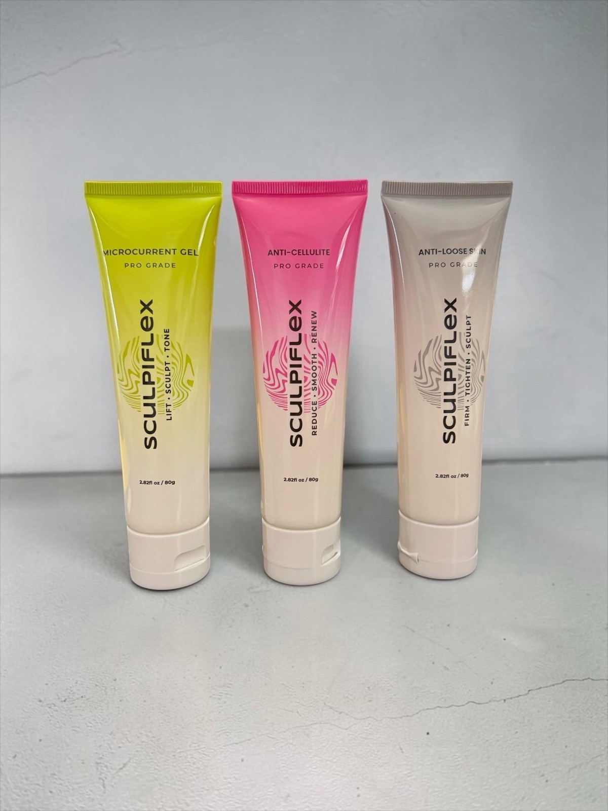 Sculpiflex 3 pack Microcurrent Gel Anti-Loose Anti-Cellulite Pro Firm 2.82 oz ea