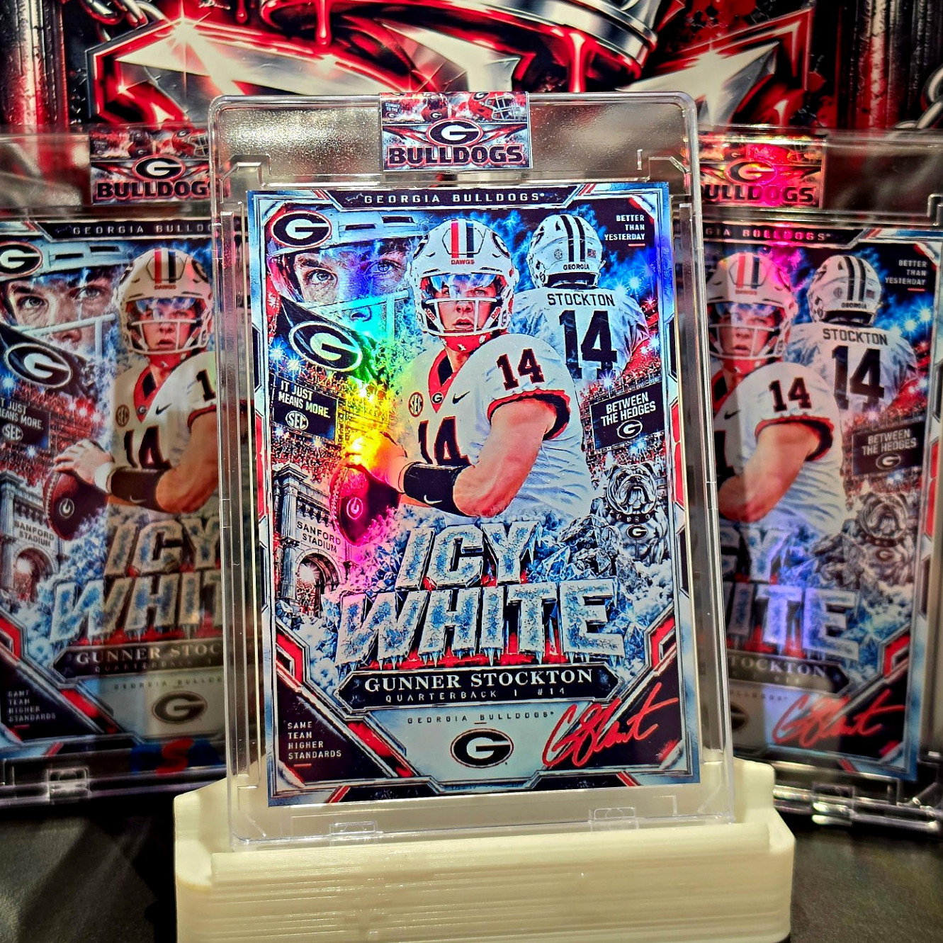 Gunner Stockton  Bulldawgs Icy White Insert #1 Georgia Bulldogs CUSTOM
