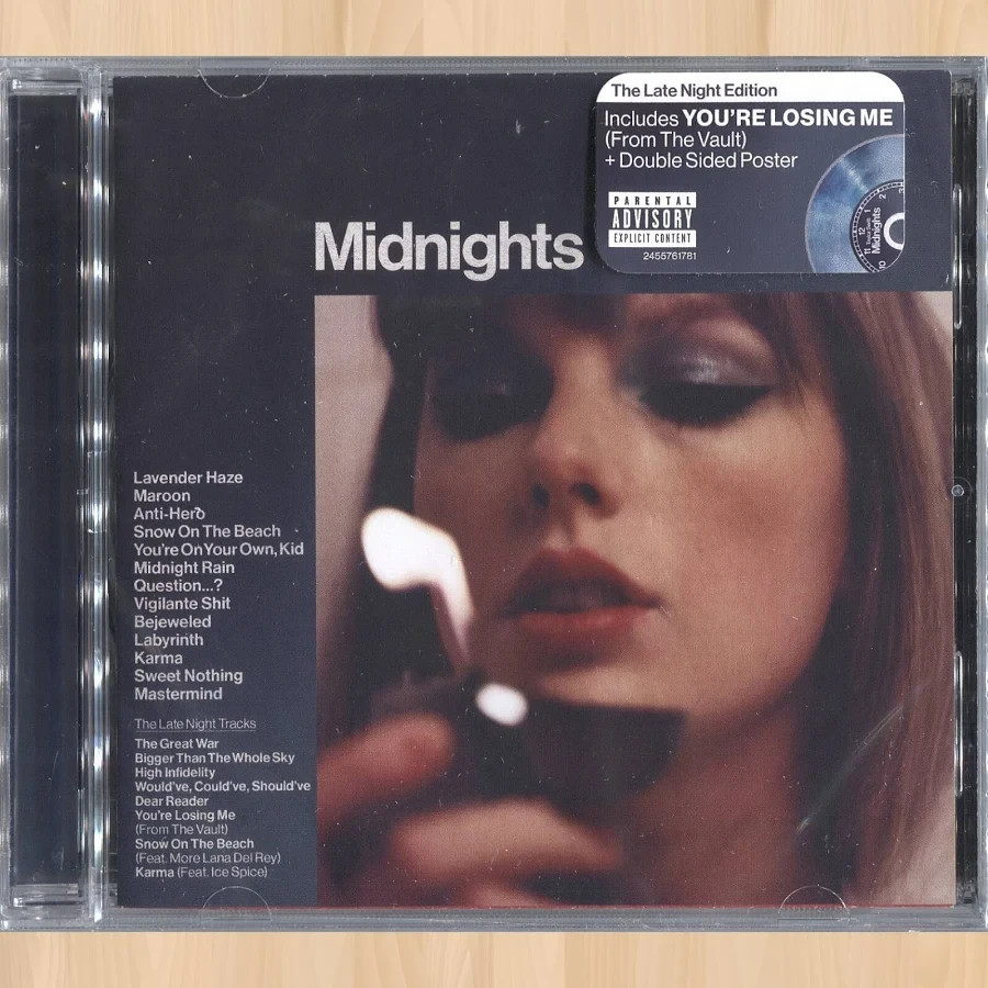 New & Sealed: Taylor Swift, Midnights (The Late Night Edition) CD Album Box Set