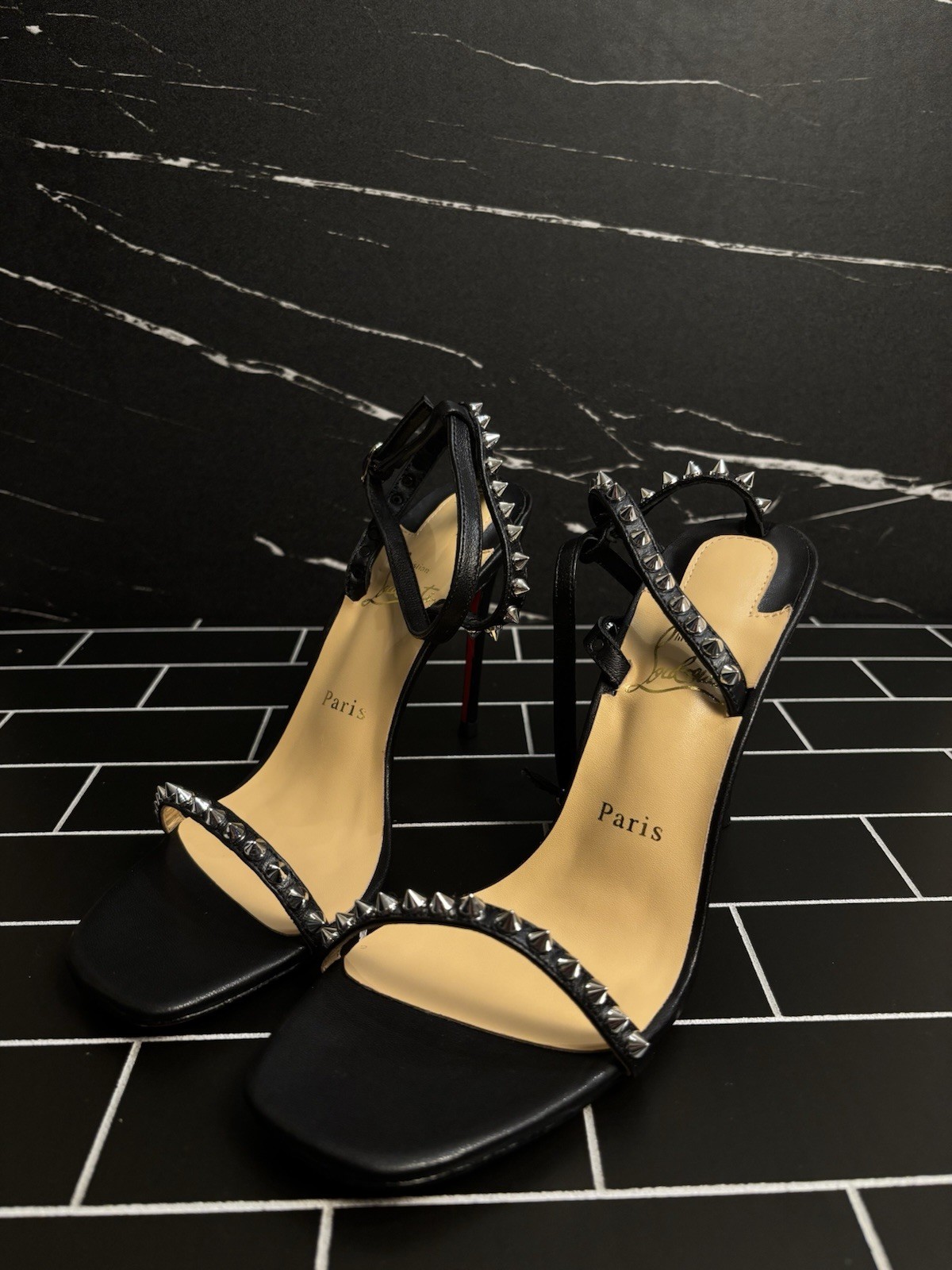 Christian Louboutin So Me 100mm High Heels Women Size EU 39/US 9 Black