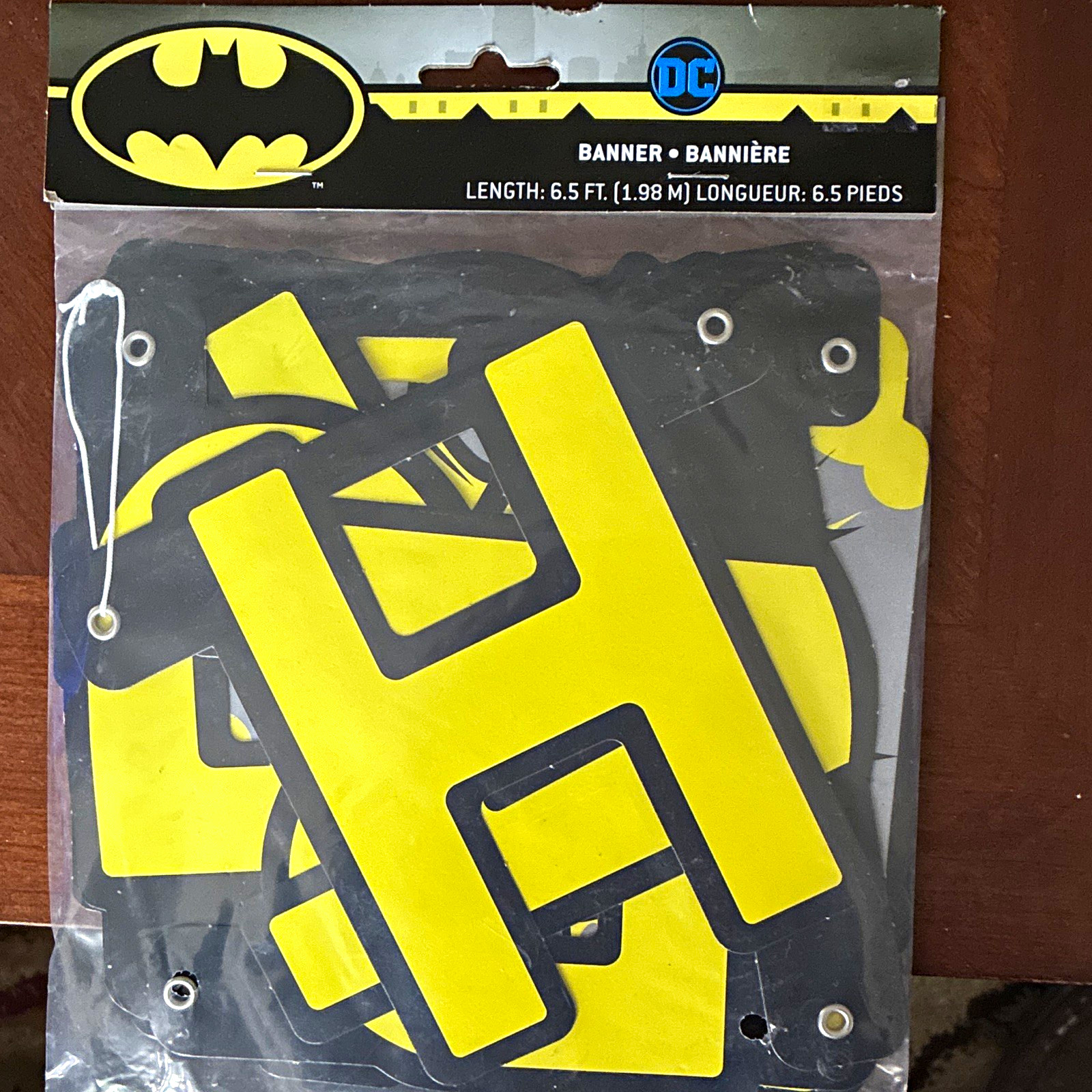 Unique DC Comics Batman Birthday Banner 6.5 ft Yellow/Black Paper Unique DC Comics Batman Birthday Banner 6.5 ft Yellow/Black Paper