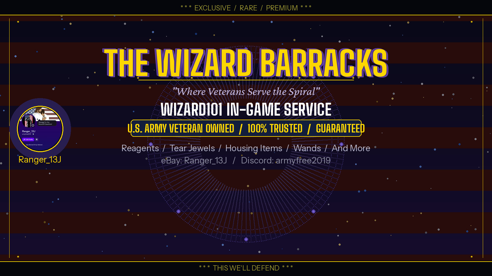 Wizard101 In-Game Service: The Wizard's Barrack's (LOOK AT DESCRIPTION)