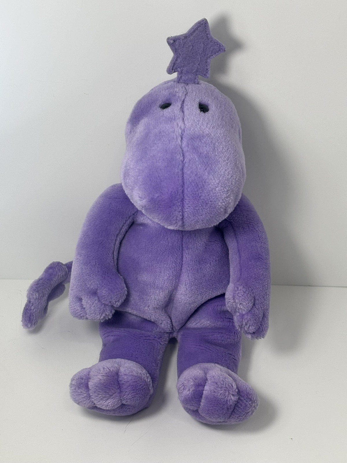Vintage Gund Zwibble Dibble Purple Dinosaur Plush 14” RARE HTF