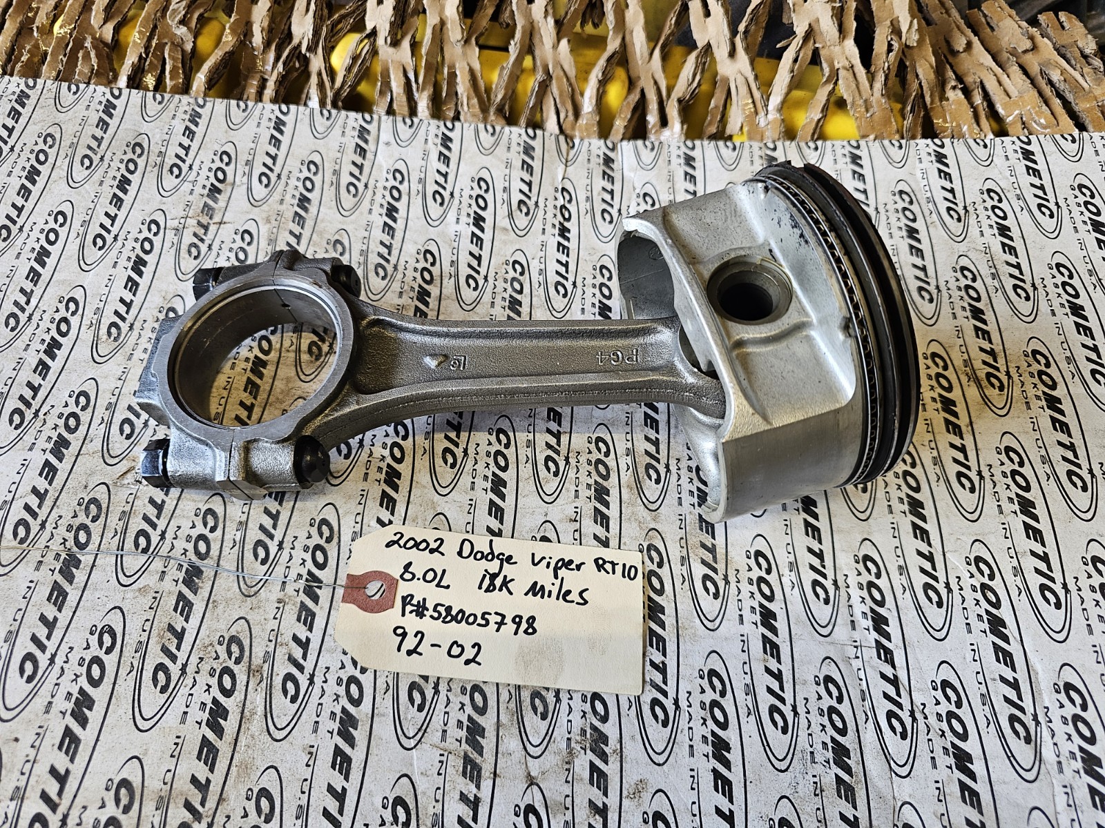 92-02 Dodge Viper 8.0L RT10 Connecting Rod & Pinion Head Oem