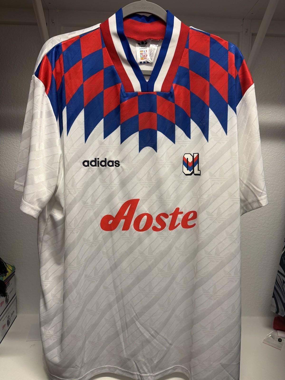 Adidas OLYMPIQUE LYONNAIS 95/96 Bringback Jersey IM8518 OL OG Size XL Authentic