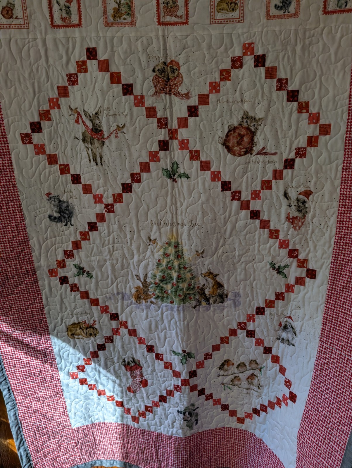 USA Handmade Lap/Throw Size Quilt- Patchwork -  42\