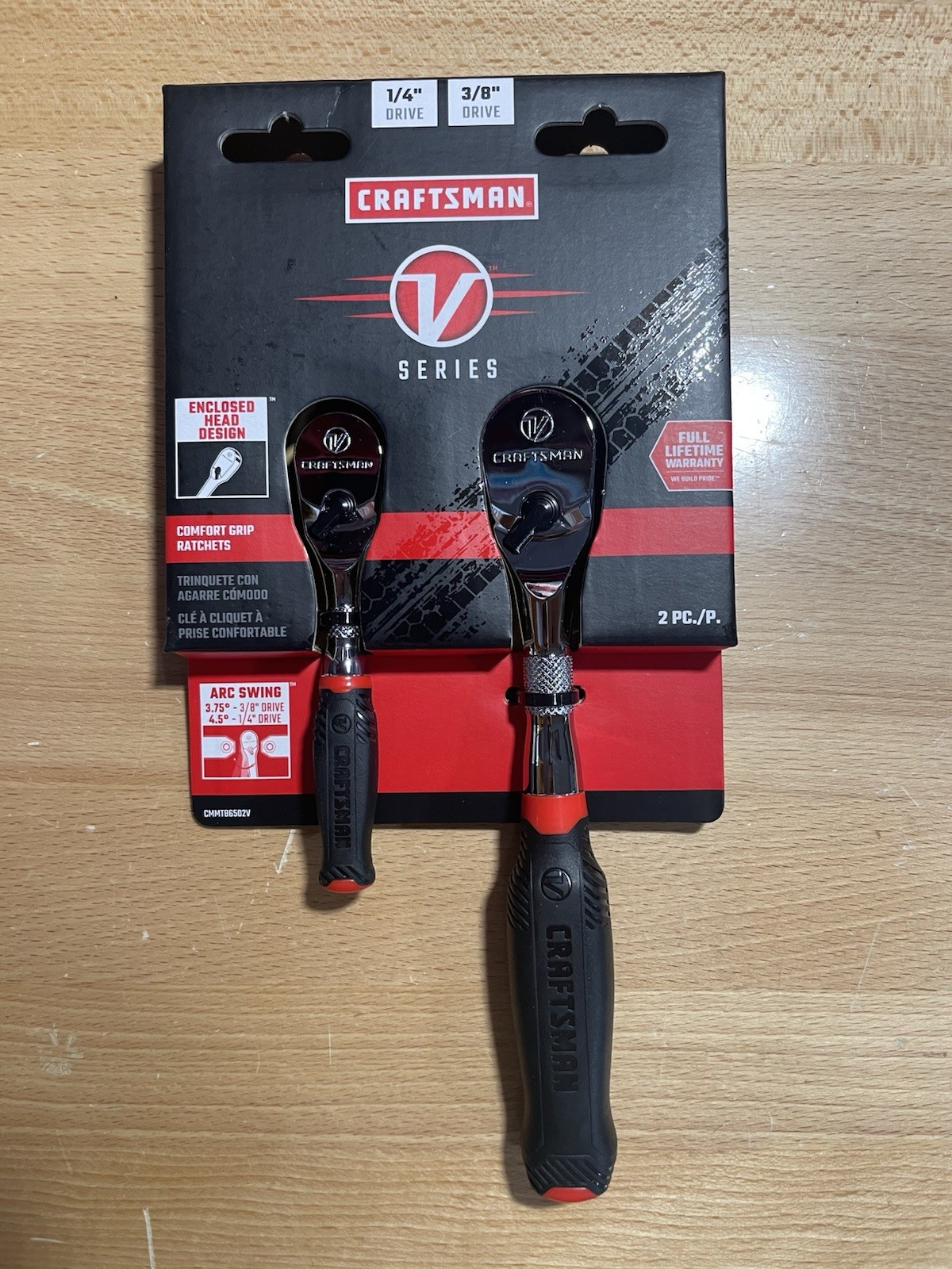 with Bonus / Craftsman V Series 1/4 & 3/8 Drive 2 Pack Ratchet Set Comfort Grip with Bonus / Craftsman V Series 1/4 & 3/8 Drive 2 Pack Ratchet Set Comfort Grip