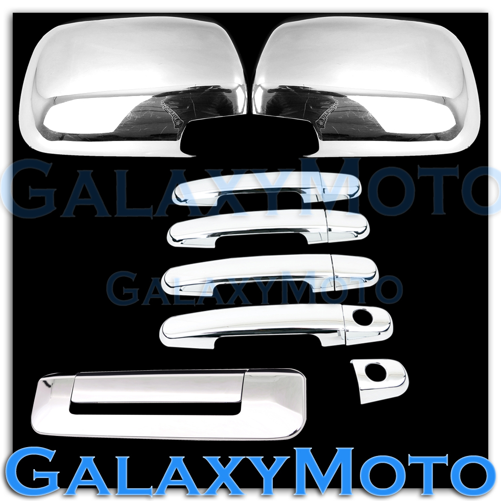 05-11 TOYOTA TACOMA Chrome plated Mirror+4 Door Handle w/KEYHOLE+Tailgate Cover