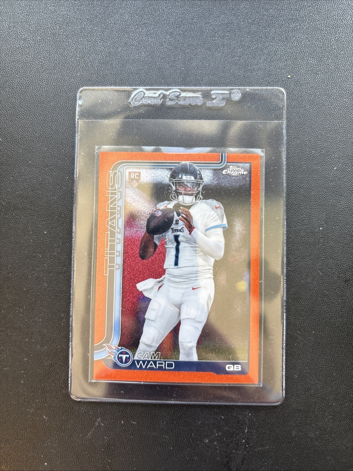 Topps 2025 Chrome Cam Ward Rookie Orange Sparkle Glitter Touchdown Refractor /6