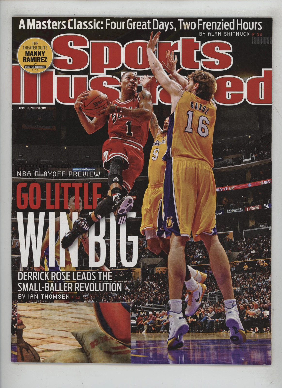 Sports Illustrated April 18, 2011 Derrick Rose NBA Playoff Preview Magazine Sports Illustrated April 18, 2011 Derrick Rose NBA Playoff Preview Magazine