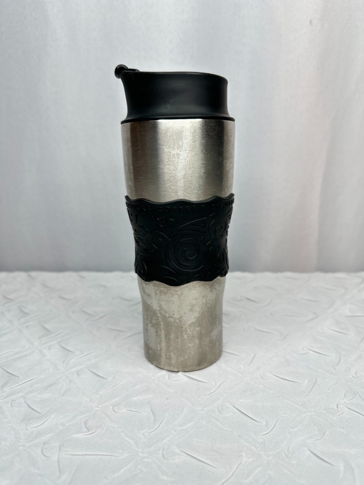 Vintage Starbucks Bodum 16 oz Stainless Steel French Press Tumbler from 2000